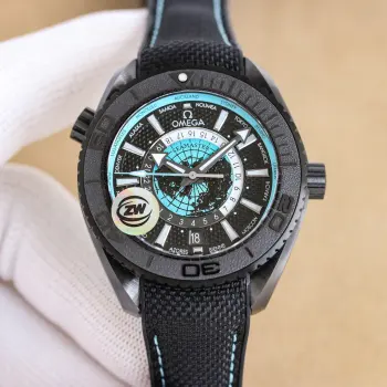 ZW Omega Seamaster Planet Ocean Worldtimer Men s Mechanical Watch Replica OMEGA Mens Watches
