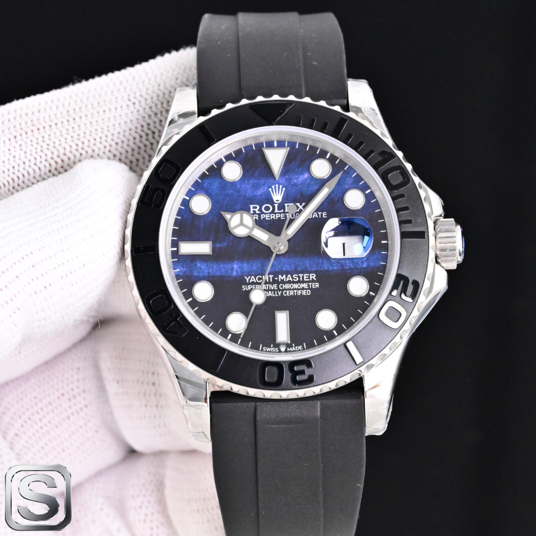 太阳出品 ROLEX 劳力士 CM2 游艇名仕型系列 YACHT-MASTER 40mm 新品白游艇 正品开模 双向旋转外圈 不再松松垮垮 力度手感正品调教 表带采用904精钢  色泽均匀光鲜 耐用且舒服 表壳上的钢印跟正品一样 不是普通刻字 最新水准3235机芯  真真真一体3235 顺时调时 瞬跳日历 正品同步 非3135 改 真正物美价廉 精心打造超真实实物图拍摄 太阳出品精致推荐男士机械腕表 立即抢购