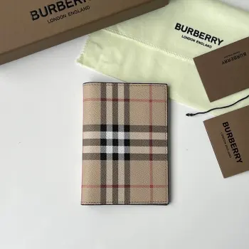 80841731 Imported Palm Pattern Cowhide Wallet Wallet Replica Burberry wallets