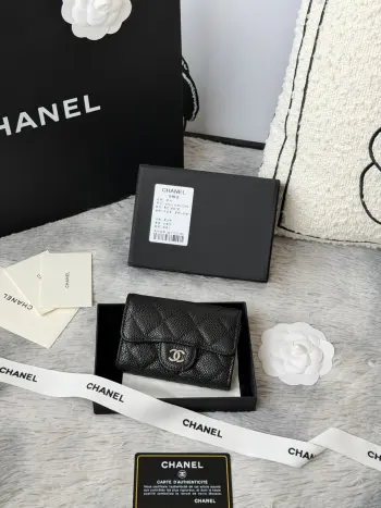 AP0214 Caviar Leather Card Holder Card Holder Replica Chanel wallets