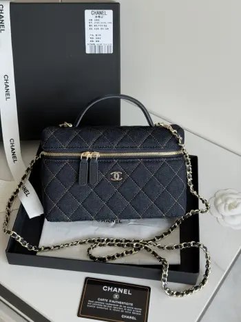 4835 Dark Denim Diamond Pattern Bag Women s Crossbody Bag Replica Chanel womens bags