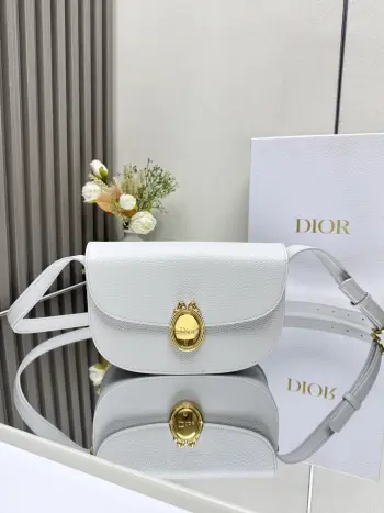 3922 French Calf Leather Oval Mirror Body Bag Women s Crossbody Bag Replica Dior womens bags