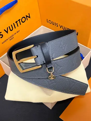 Lychee pattern embossed belt men s belt Replica Louis Vuitton Mens Belts