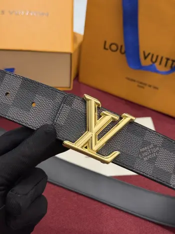 Matching Metal Buckle Belt for Men Replica Louis Vuitton Mens Belts