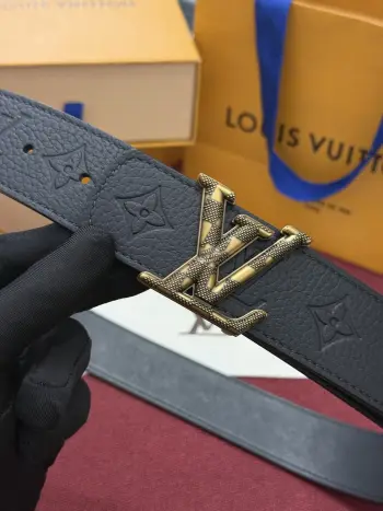 Imported top layer leather belt men s waist belt Replica Louis Vuitton Mens Belts