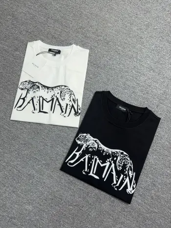 Latest 80s Double Yarn Round Neck T-Shirt Men s Short Sleeve T-Shirt Replica Balenciaga Tshirts and Polos